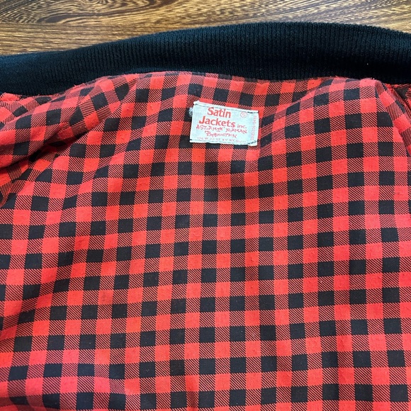 Hard Rock leather bomber jacket. Size small. - Picture 3 of 6